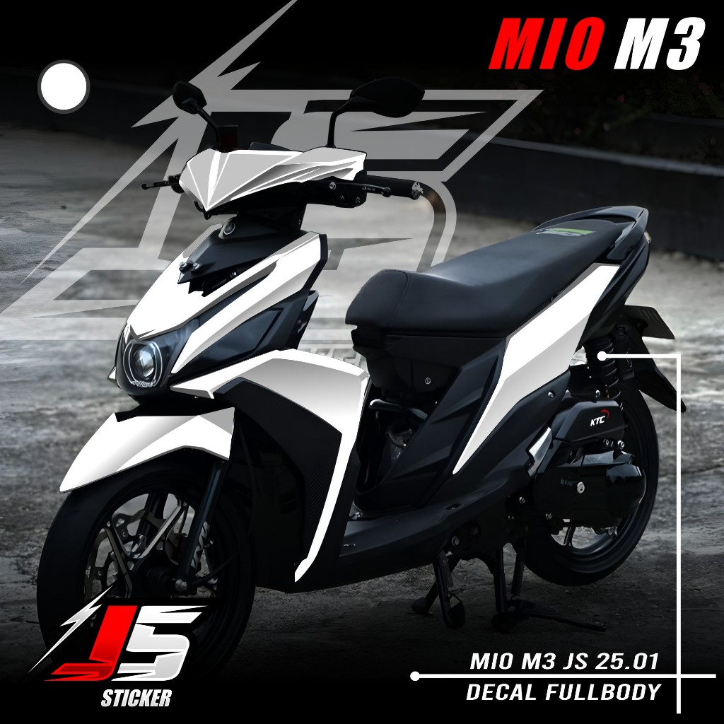 Jual (COD) Decal Stiker Skotlet Variasi Motor Yamaha MIO M3 Fi 125i ...