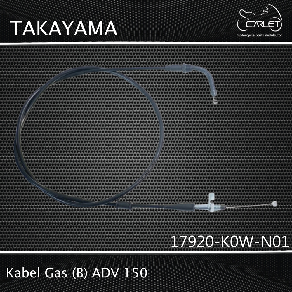 Jual Takayama Kabel Gas / Throttle Cable ADV 150 K0W (B) | Shopee Indonesia