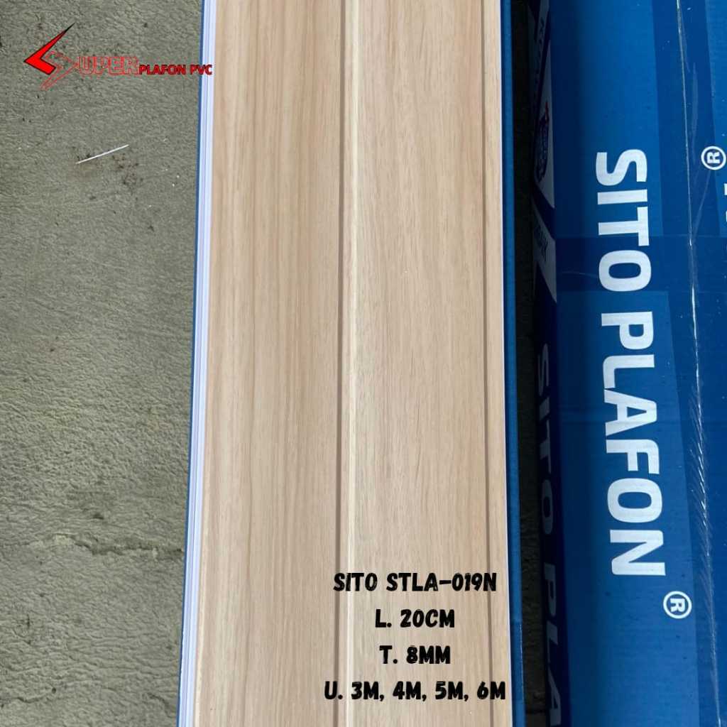 Jual [PROMO] 1 Dus Plafon Pvc isi 15 Lembar Sito Doff Stla-19 rata dan ...