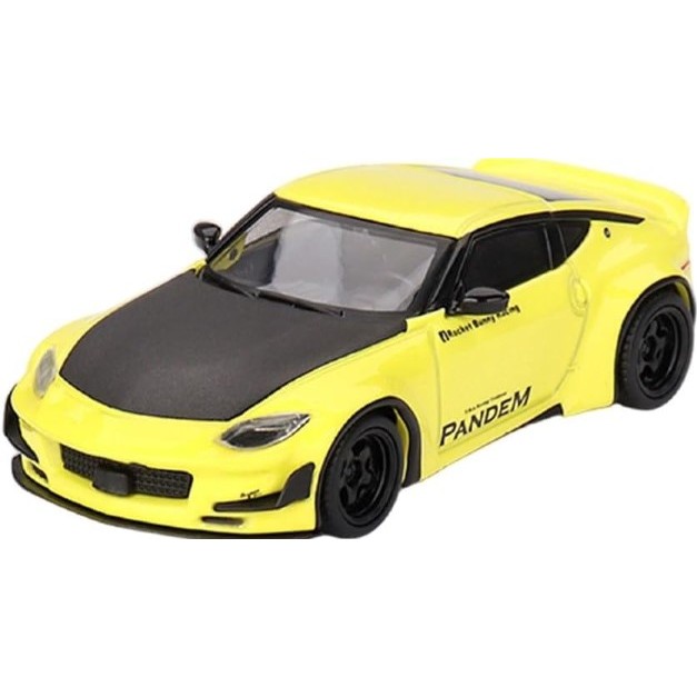 Nissan Z 400 Yellow Pandem 2024 - Modèle Réduit 1:64 MINI GT (Neuf)
