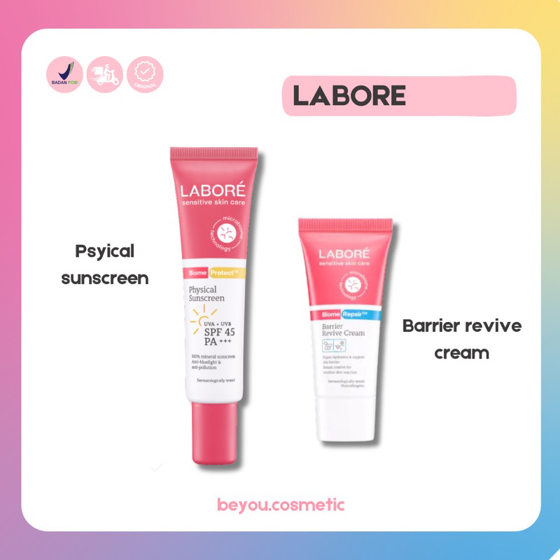 Jual LABORE SERIES || BARRIER REVIVE CREAM MOISTURIZER & PHYSICAL ...