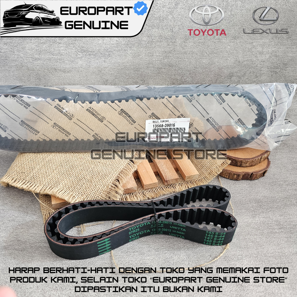 Jual TIMING BELT INNOVA FORTUNER HIACE HILUX PRADO 2KD 1KD ORI 13568 ...