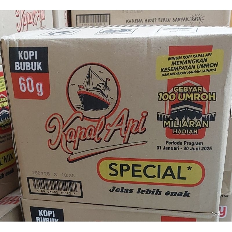 Jual Kapal Api Spesial Mix 60gram DUS isi 5 renceng | Shopee Indonesia