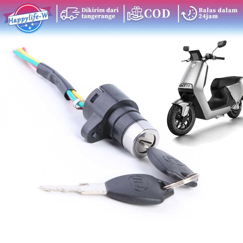 Jual 3 Kabel Kunci Kontak Skuter Elektrik Ignition Key Skuter Listrik ...