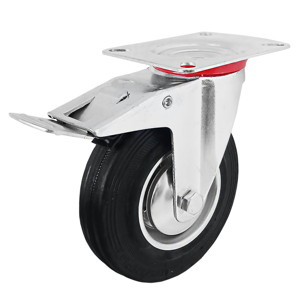Jual TORA Roda Caster Karet Hidup + Rem 5 Inch | Shopee Indonesia