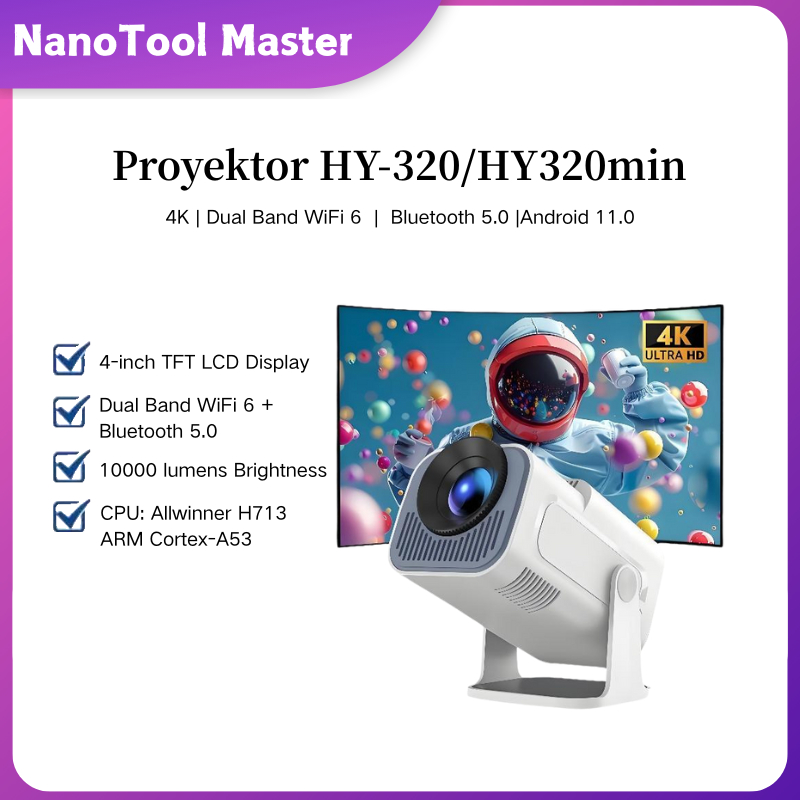 Jual HY320/HY320mini Portable Android WiFi Smart Proyektor 390 ANSI ...