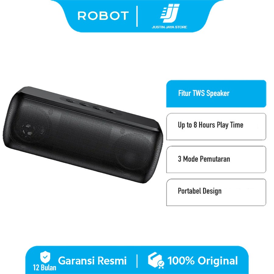 Jual Speaker Bluetooth Robot RB220 Bluetooth 5.0 Hi-Fi Sound Portable ...