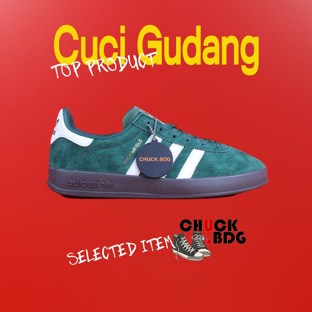 Jual CUCI GUDANG Sneakers Adidas Broomfield Green 100% Original