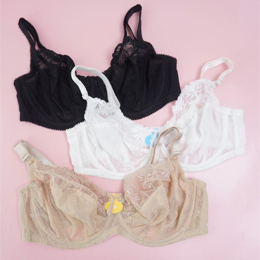 Jual Bra Wanita Kawat Tanpa Busa DEBENHAMS Cup 3/4 Mix Lace Big Size ...
