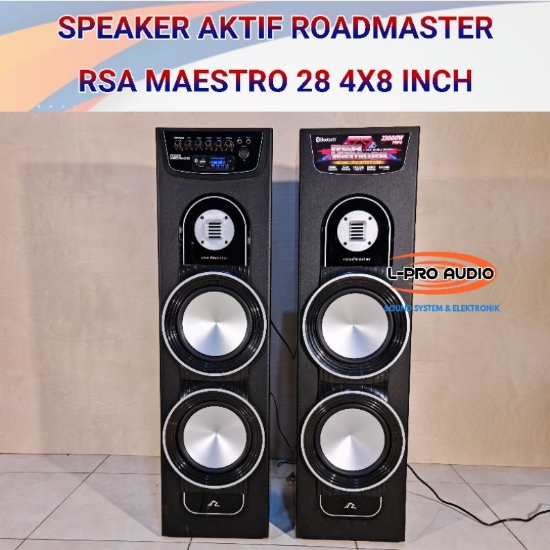 Jual Speaker aktif ROADMASTER RSA MAESTRO 28 Bonus mic Shure SM58
