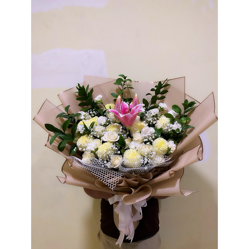 Jual Bouquet bunga/bucket bunga | Shopee Indonesia