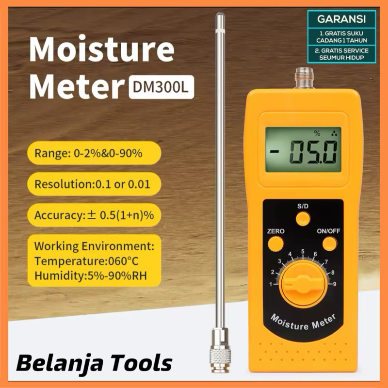 Jual Soil Sand Moisture Meter DM300L Tanah Pasir Coal Powder MC Tester ...