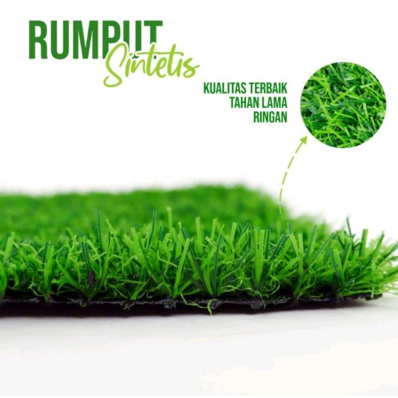 Jual KARPET RUMPUT SINTETIS 1 ROLL UKURAN 2X10 METER TIPE SWISS TEBAL 2 ...