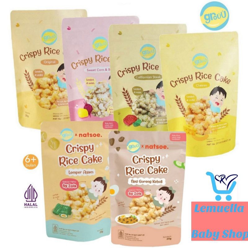 Jual Grouu Crispy Rice Cake 30 gr | Shopee Indonesia