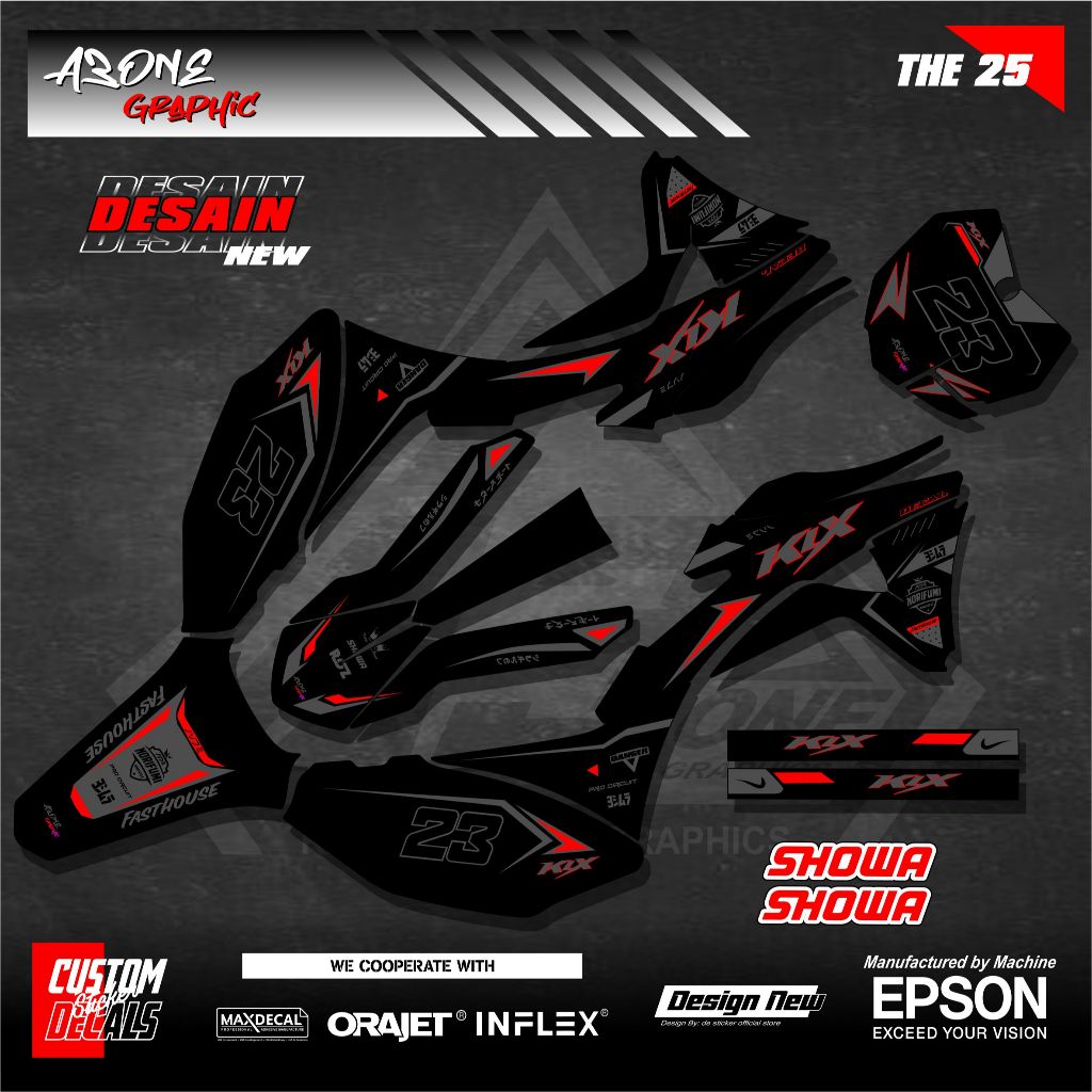 Jual Stiker Decal Motor KLX GORDON Full Body Stiker KLX Gordon ...