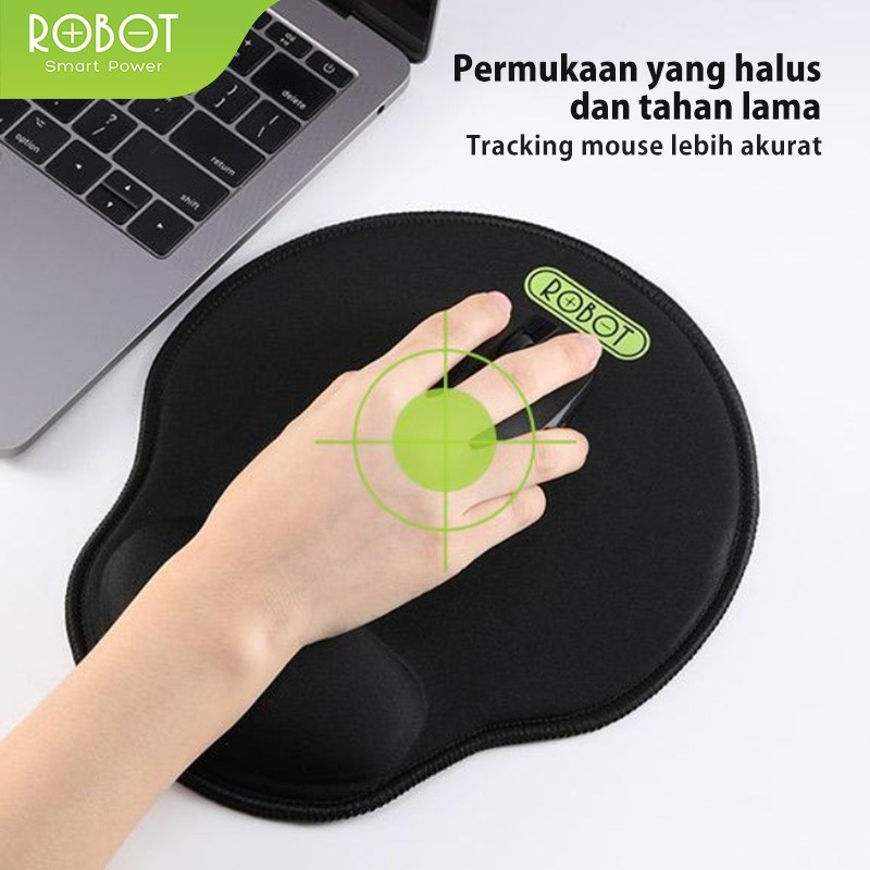 Jual ROBOT RP02 with Ergonomic Wrist Rest Mousepad PC / Laptop Black ...