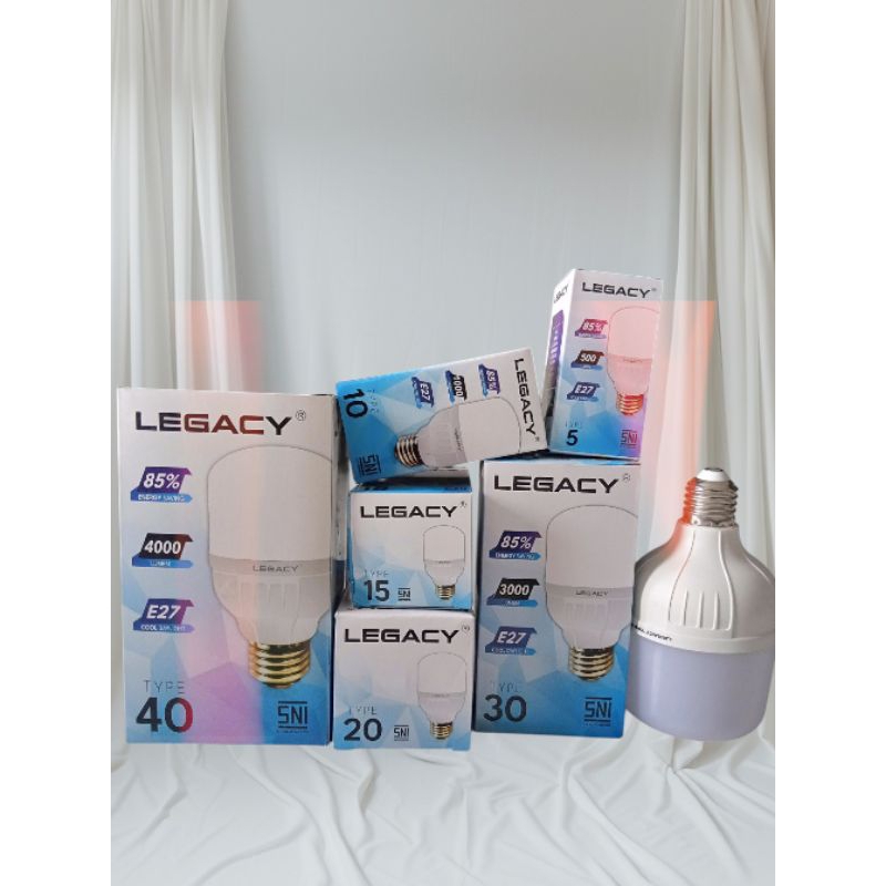 Jual lampu LED LEGACY 1 paket ( isi 6 lampu 5,10,15,20,30,40 watt ...