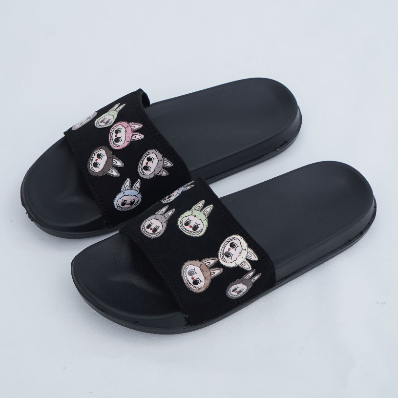 Jual Sandal Slide Phylon DTF UV Doodle Labubu Citayam Fashion Weeks ...