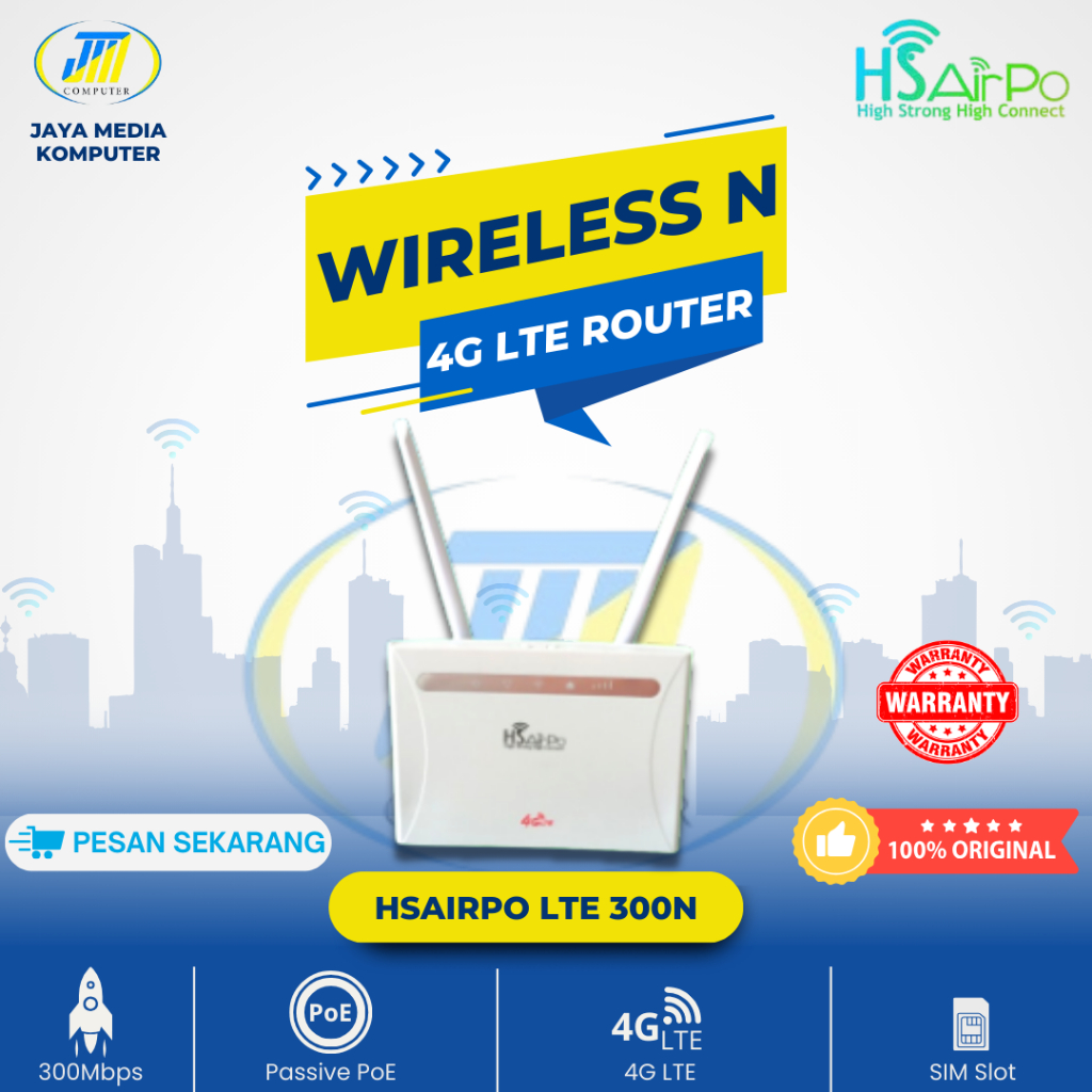 Jual HSAirpo LTE300N Modem 4G LTE Router 2.4Ghz Wireless N 300Mbps ...