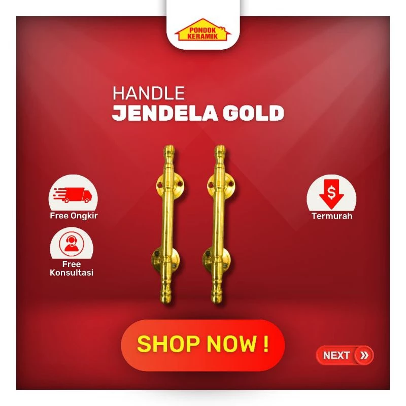 Handle Jendela Tarikan Pegangan Jendela / Tarikan Laci