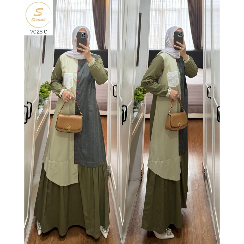 Jual LIVE GAMIS SYAINA BY SEMUT GAMIS KATUN KOMBINASI KODE