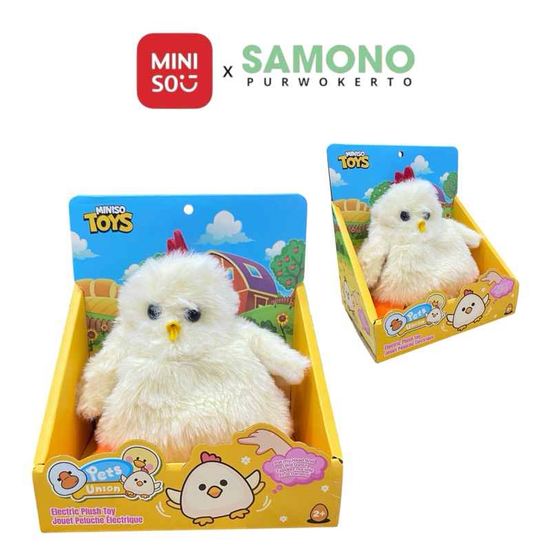 Jual Miniso Rechargeable Shaking Electric Chick Plush toy / mainan anak ...