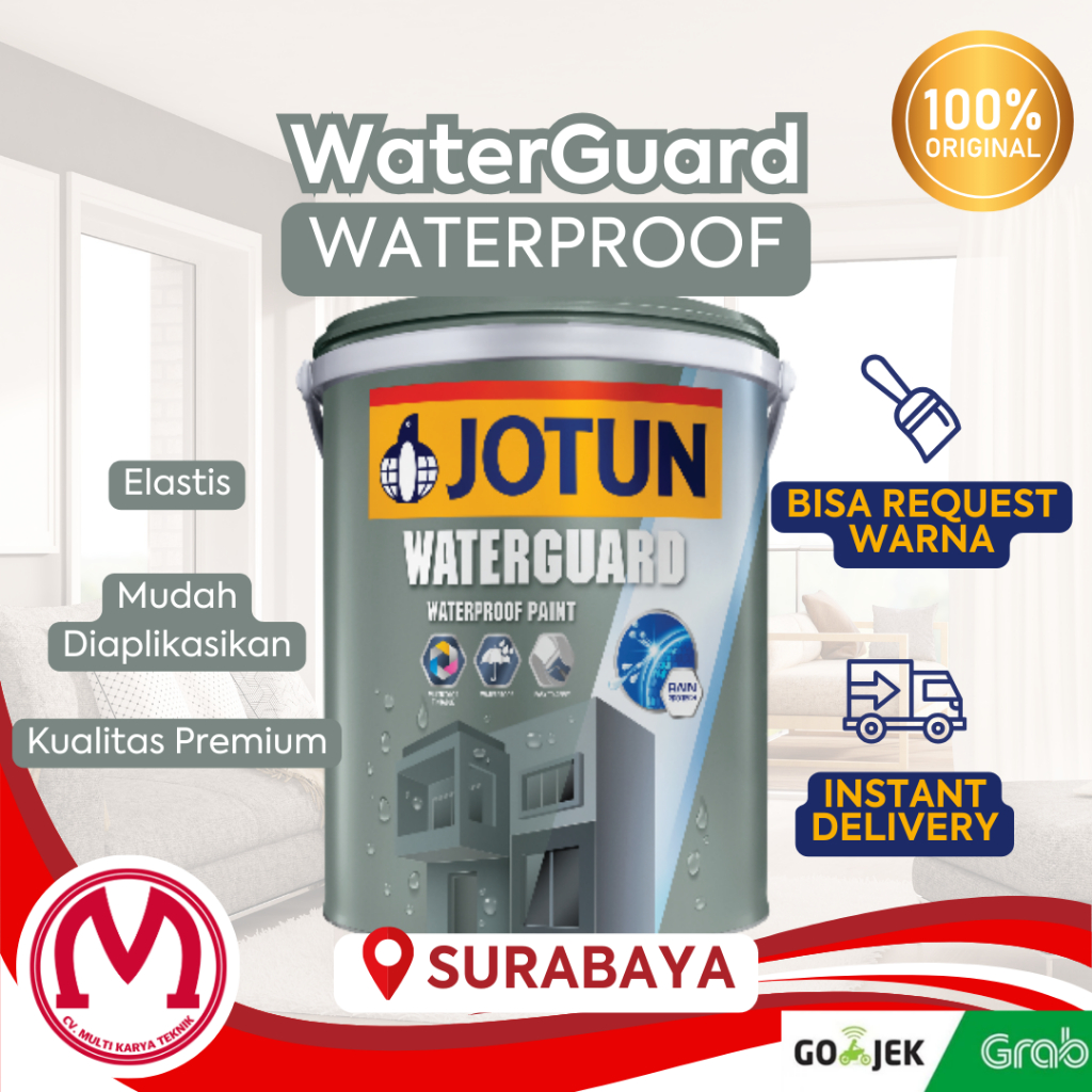 Jual Cat Tembok Pelapis Anti Bocor Jotun WaterGuard 1L warna Morning ...
