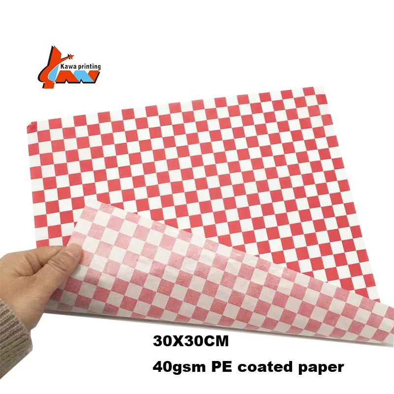 Jual 100pcs Wax Paper Food Grade Food Wrapping Paper Wax Paper 18x18 ...