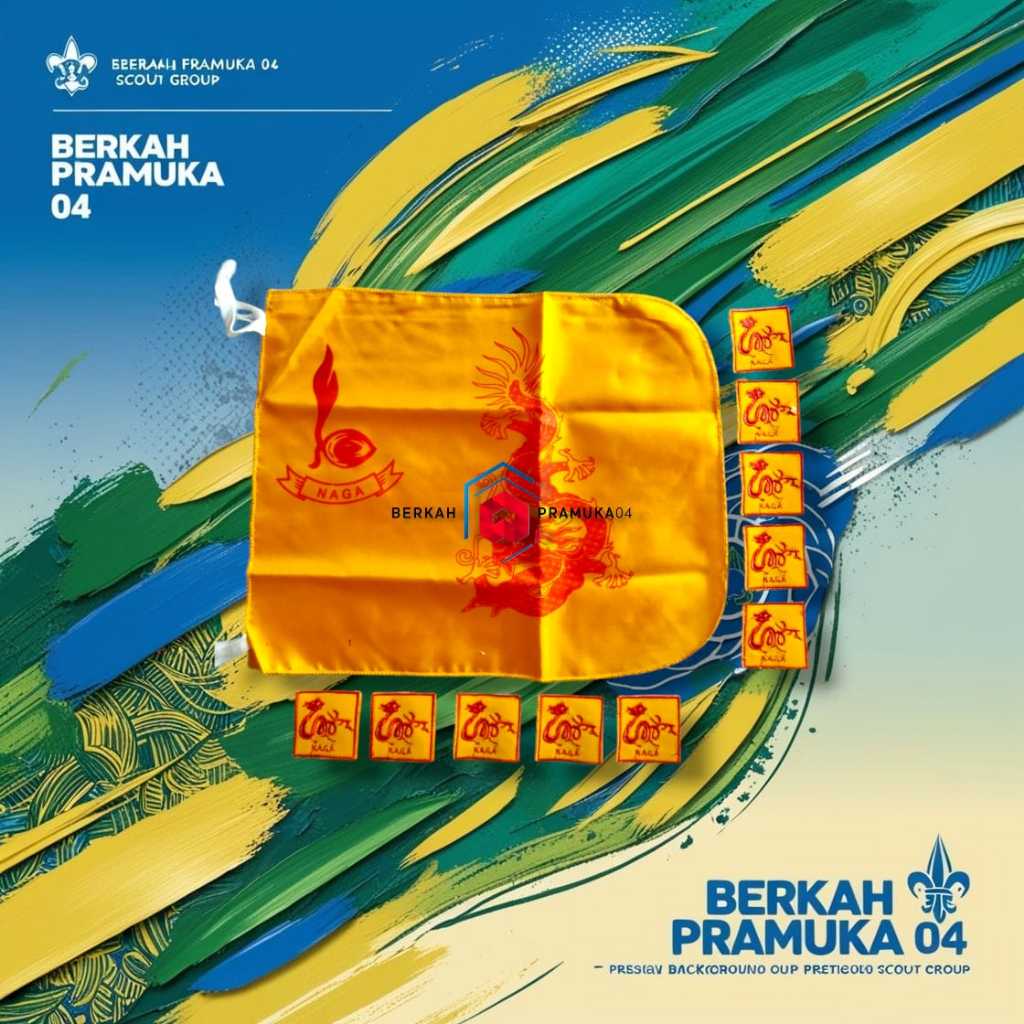 Jual 1 bendera + 10 tanda regu pramuka nama hewan NAGA | Shopee Indonesia