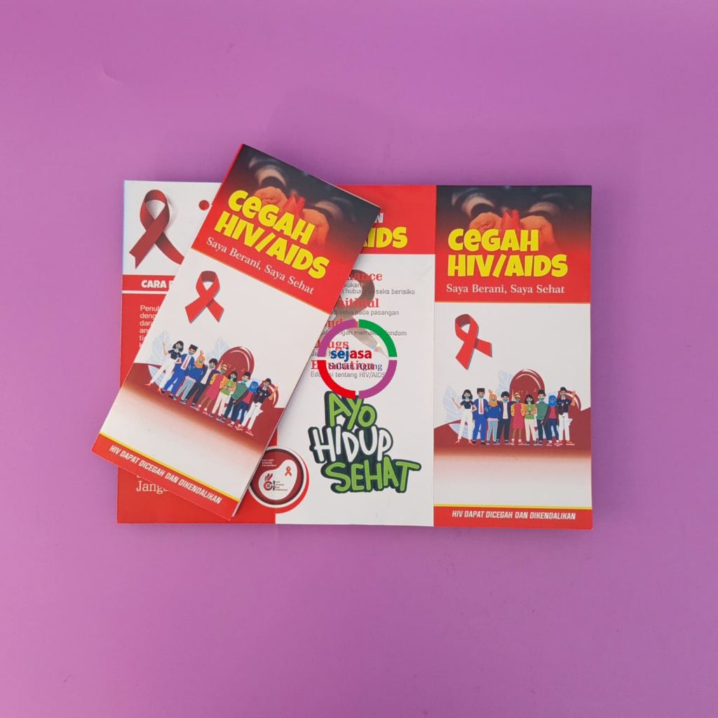 Jual Leaflet Cegah HIV / AIDS | Leaflet HIV/AIDS | Brosur Kenali Dan ...