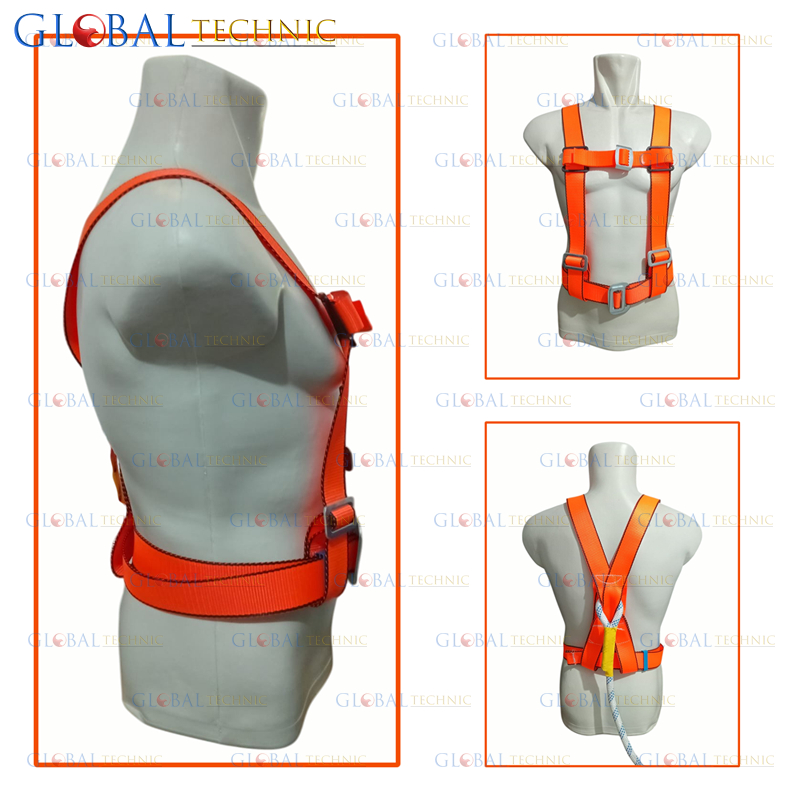 Jual Safety Harness Half Body Fall Protection Lanyard With Belt / Sabuk ...