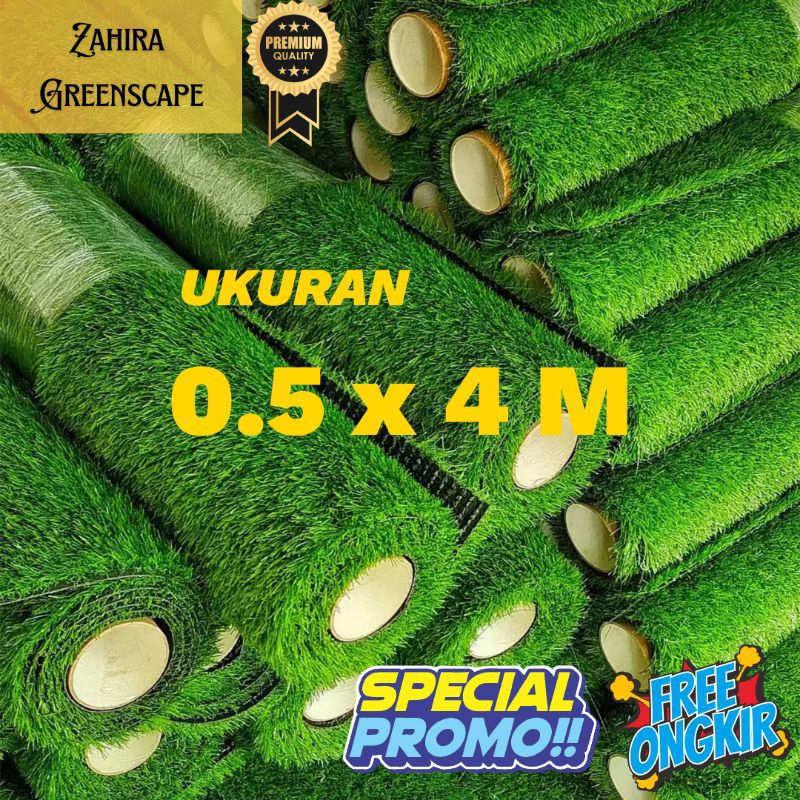 Jual RUMPUT SINTETIS TIPE SWISS UKURAN 0,5X4M TEBAL SERAT 3CM KUALITAS ...