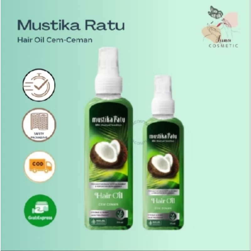 Jual Mustika Ratu Hair Oil Cem Ceman 75ml - 175ml (Perawatan Kilau ...