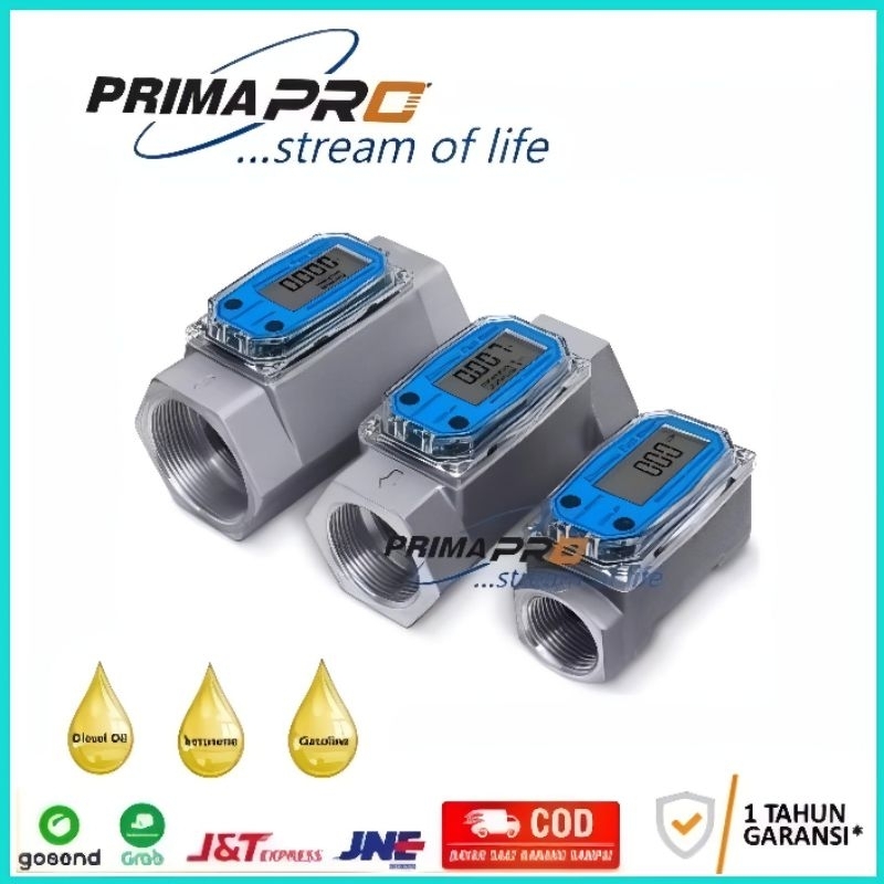 Jual Flow meter Solar 1 inch Digital Flow meter Turbine 1 inch | Shopee ...