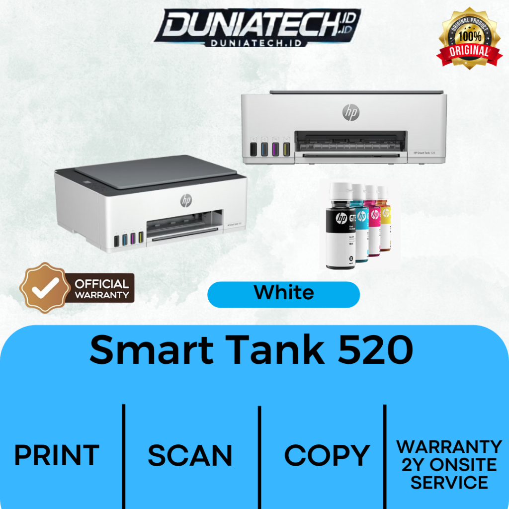 Jual Printer HP 520 All in One Smart Tank Print Scan Copy - 1 SET ...