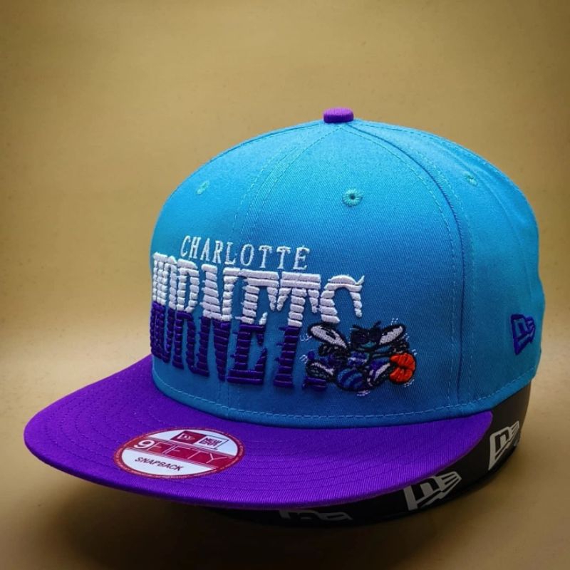 Jual Topi NE Original Charlotte Hornets Script 2tone OSFM Snapback ...