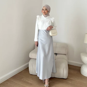 Dezhaf Kiana Satin Skirt Rok Satin A Line
