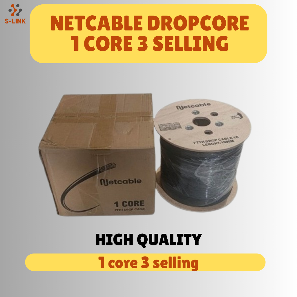 Jual Dropcore 1 Core 3 Seling Fiber Optik 1000 Meter | Shopee Indonesia