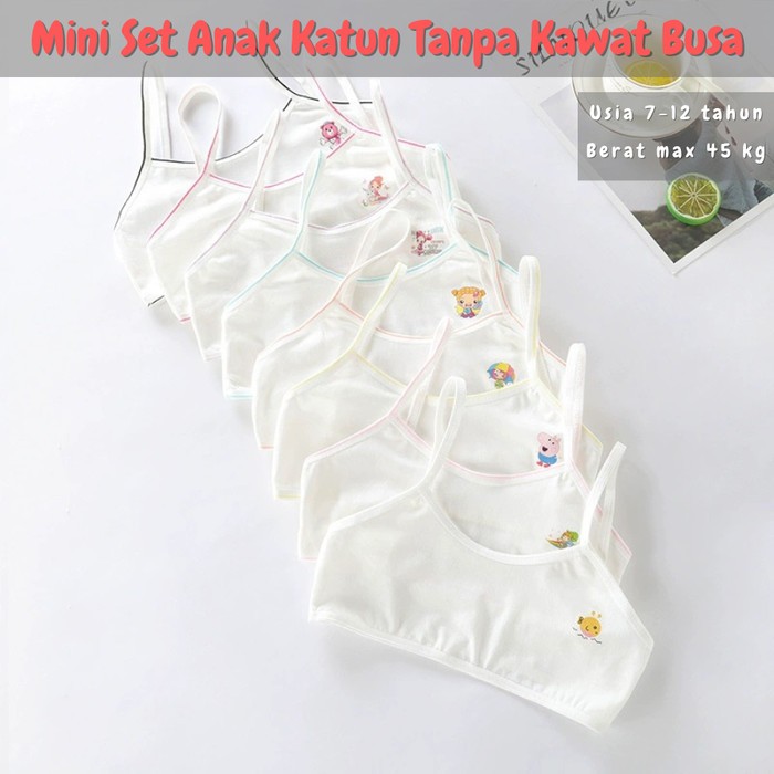 Jual MIni Set Anak Katun Sekolah SD SMP BRA BH Miniset Wanita Cewe ...