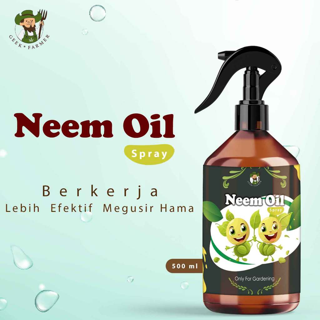 Geek Farmer - Neem Oil Spray 500ml – Pestisida Organik Nabati Anti Hama Tanaman