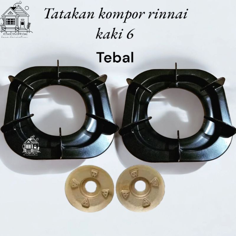Tatakan kompor rinnai kaki 6 super tebal