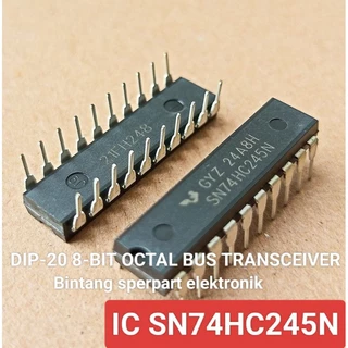 Köp 74HC245 DIP-20 Octal Bus Transceiver, Non-inverted Outputs Till Rätt Pris