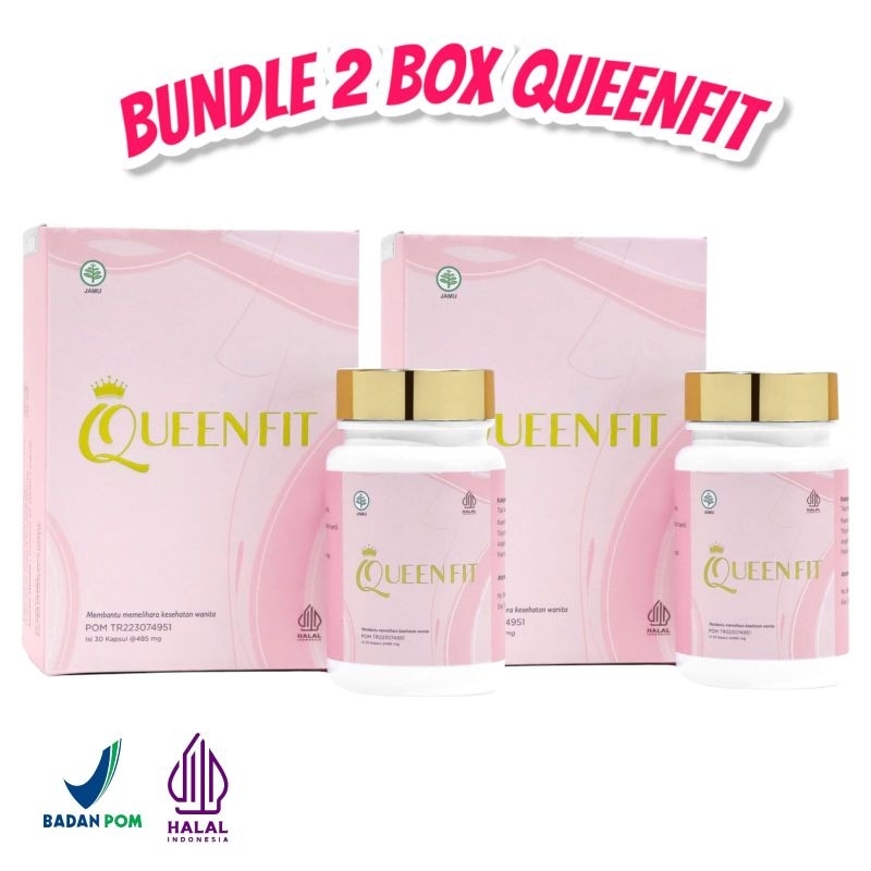Jual 2 BOX QUEENFIT SUPLEMEN PIL HORMON MONTOK ESTROGEN BREAST ...