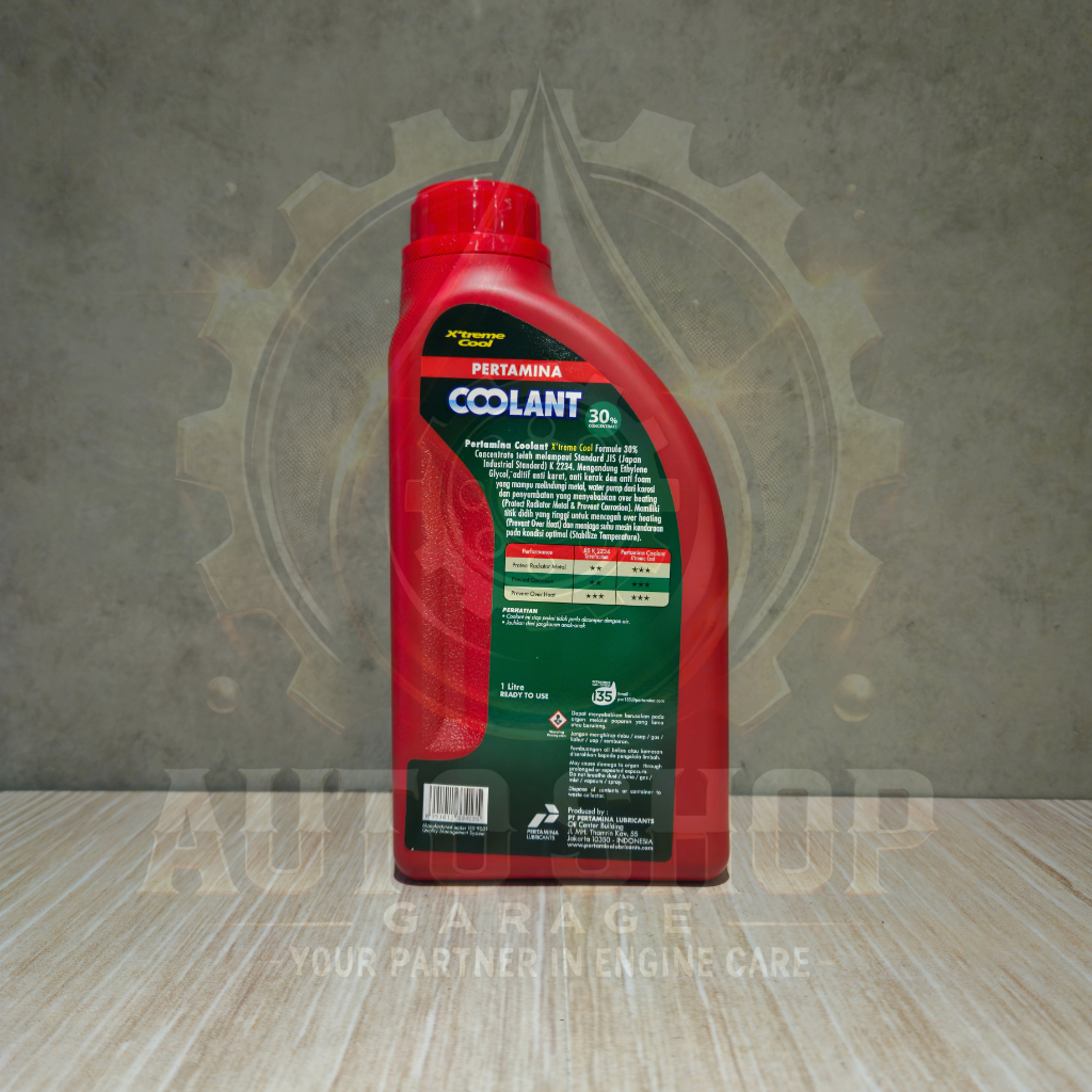 Jual Pertamina Coolant Xtreme Cool Hijau 30% Concentrate 1 Liter - Air ...