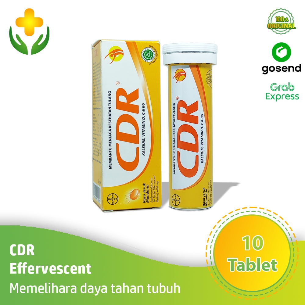 Jual CDR Effervescent 10 Tablet - Vitamin Daya Tahan Tubuh & Kesehatan ...