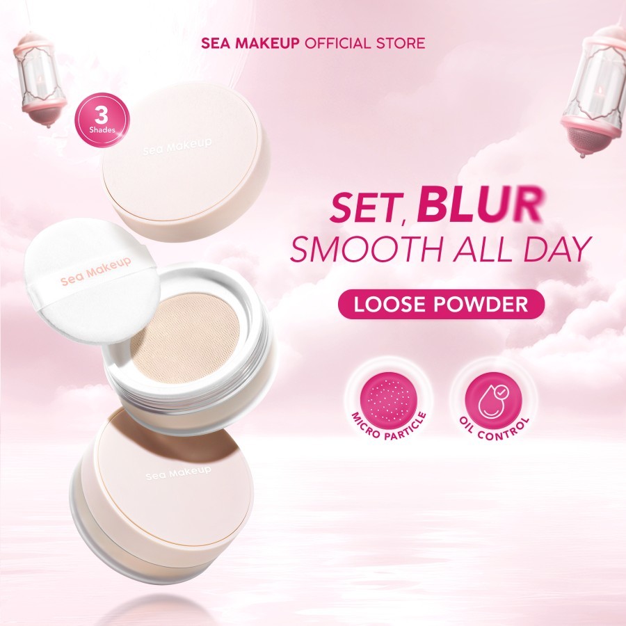 Jual Sea Makeup Acne Care Micro Translucent Setting Powder Loose Powder ...
