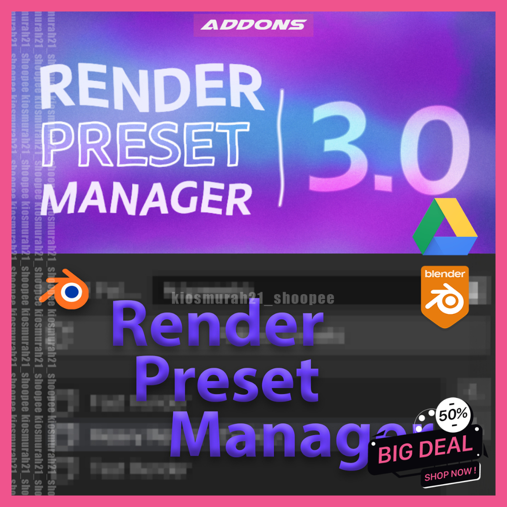 Jual Render Preset 3D Blender addons Plugin Terbaru Blender 3D | Shopee ...