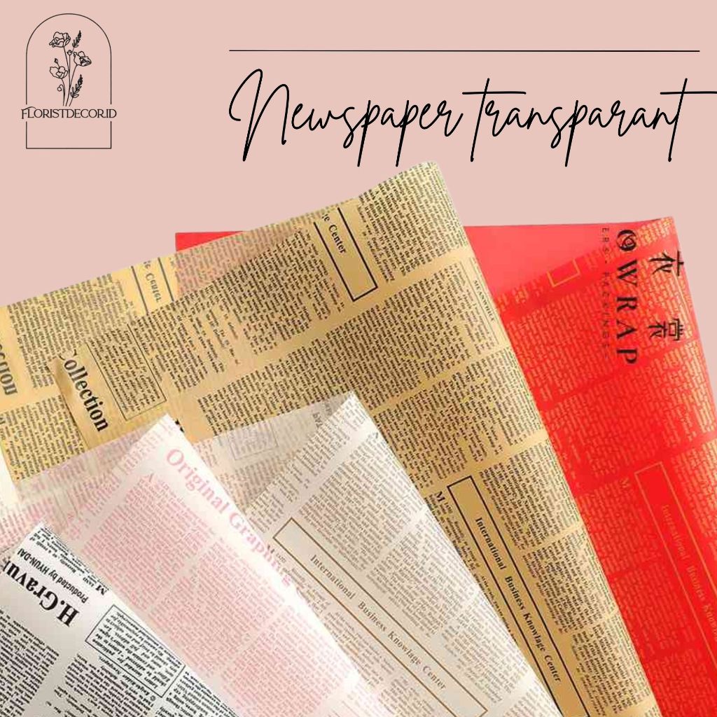 Jual (ECO) TERMURAH WRAPPING PAPER NEWSPAPER CELLOPHANE KERTAS BUCKET ...