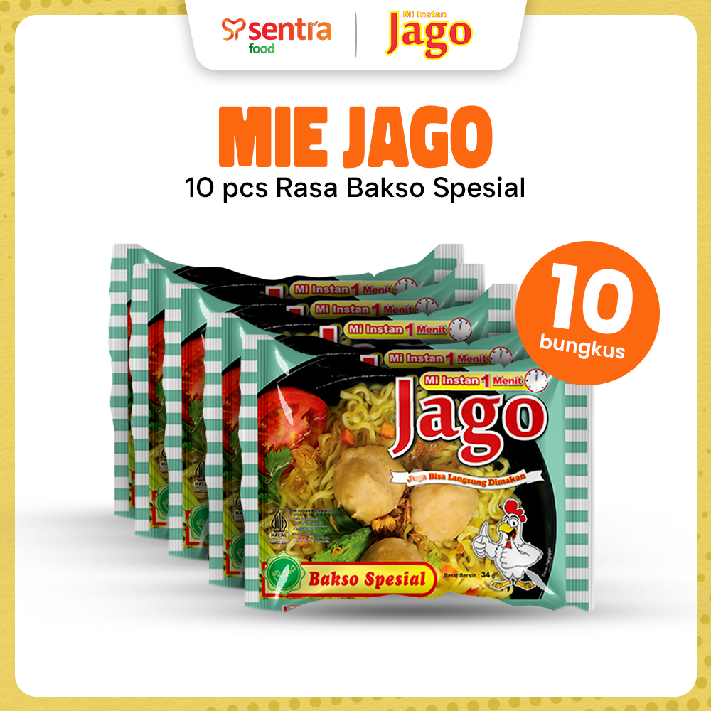 Jual Mie Jago Bakso Spesial 10 Pcs - Mie Instan Rasa Bakso Spesial ...
