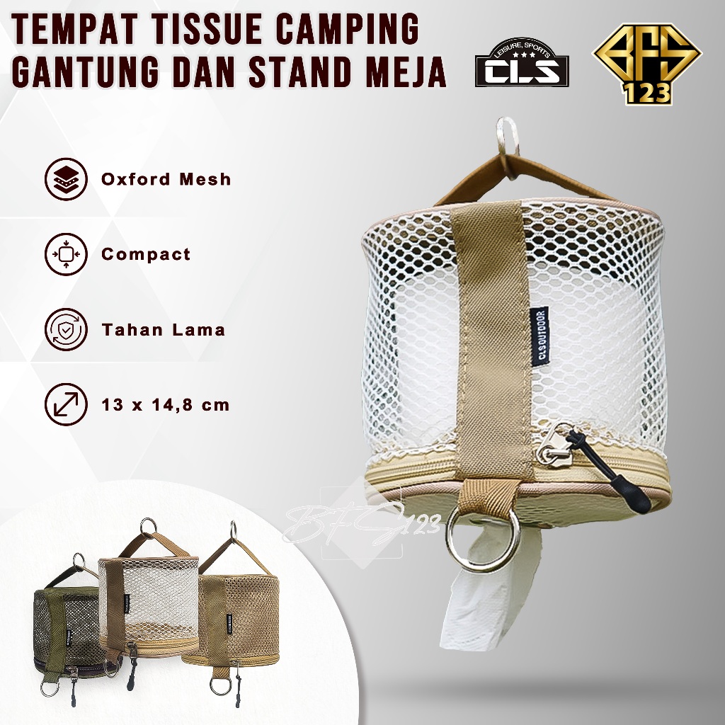 Jual Tempat Tissue Roll Bulat Camping Outdoor Model Gantung dan Stand ...